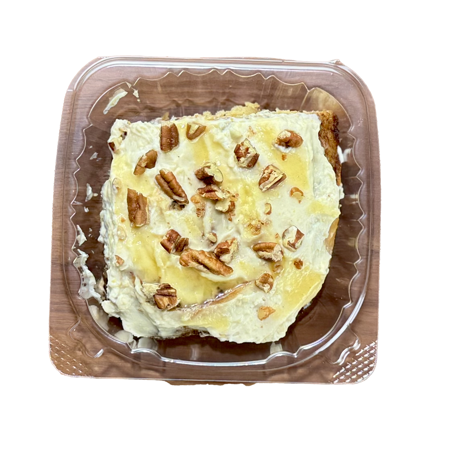 PEACH CINNAMON ROLL, BOURBON VANILLA CREAM CHEESE FROSTING