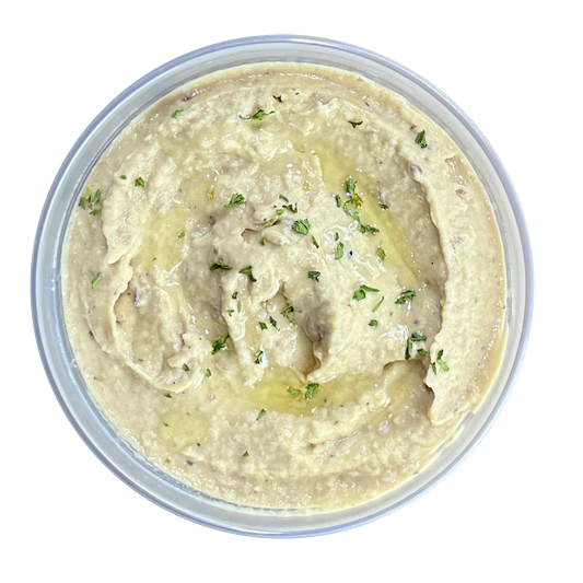 CARAMALIZED ONION & ROASTED GARLIC HUMMUS